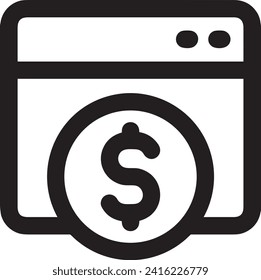 Money icon symbol vector image. Illustration of the currency design image