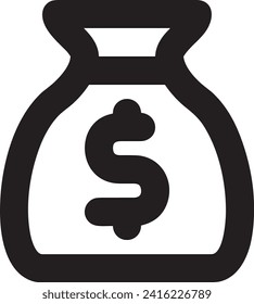 Money icon symbol vector image. Illustration of the currency design image