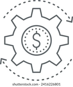 Money icon symbol vector image. Illustration of the currency design image