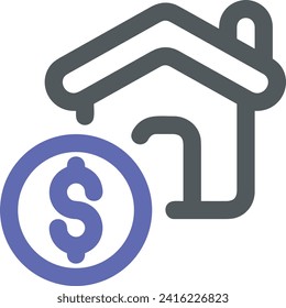 Imagen vectorial del símbolo del dinero. Ilustración de la imagen de diseño de moneda