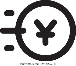 Money icon symbol vector image. Illustration of the currency design image