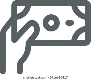 Imagen vectorial del símbolo del dinero. Ilustración de la imagen de diseño de moneda