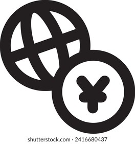 Money icon symbol vector image. Illustration of the currency design image