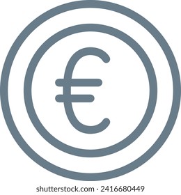 Imagen vectorial del símbolo del dinero. Ilustración de la imagen de diseño de moneda
