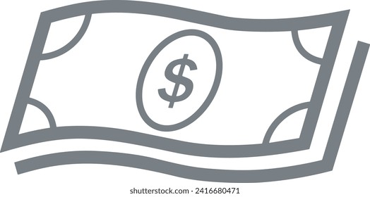 Money icon symbol vector image. Illustration of the currency design image