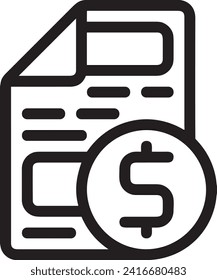 Imagen vectorial del símbolo del dinero. Ilustración de la imagen de diseño de moneda