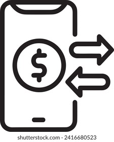 Imagen vectorial del símbolo del dinero. Ilustración de la imagen de diseño de moneda