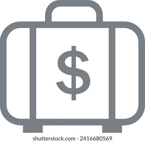Money icon symbol vector image. Illustration of the currency design image