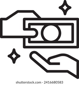 Money icon symbol vector image. Illustration of the currency design image