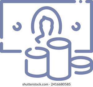 Money icon symbol vector image. Illustration of the currency design image