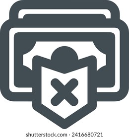 Money icon symbol vector image. Illustration of the currency design image