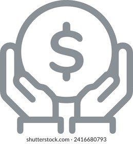 Money icon symbol vector image. Illustration of the currency design image