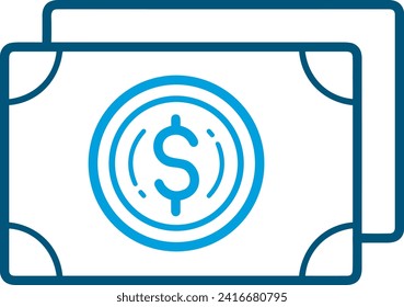 Money icon symbol vector image. Illustration of the currency design image