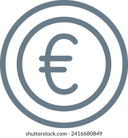Imagen vectorial del símbolo del dinero. Ilustración de la imagen de diseño de moneda