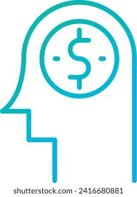 Imagen vectorial del símbolo del dinero. Ilustración de la imagen de diseño de moneda