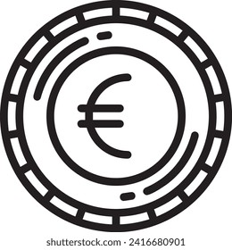 Imagen vectorial del símbolo del dinero. Ilustración de la imagen de diseño de moneda