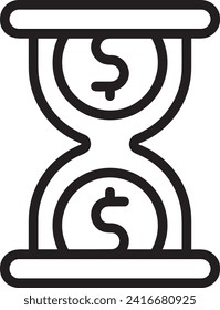 Imagen vectorial del símbolo del dinero. Ilustración de la imagen de diseño de moneda