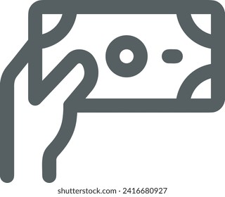 Imagen vectorial del símbolo del dinero. Ilustración de la imagen de diseño de moneda