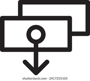 Money icon symbol vector image. Illustration of the currency design image