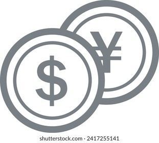 Money icon symbol vector image. Illustration of the currency design image