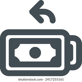 Geldsymbol, Vektorbild. Illustration des Devisendesign-Bildes