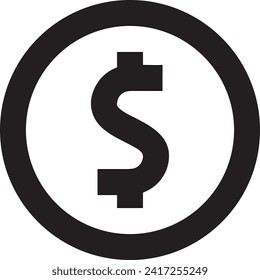 Money icon symbol vector image. Illustration of the currency design image