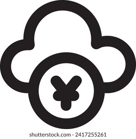 Money icon symbol vector image. Illustration of the currency design image