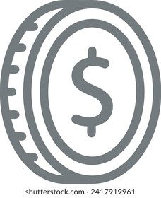 Money icon symbol vector image. Illustration of the currency design image