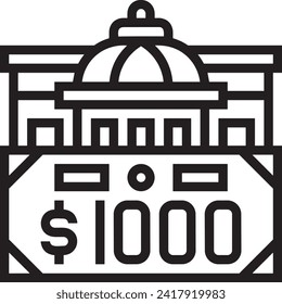 Money icon symbol vector image. Illustration of the currency design image