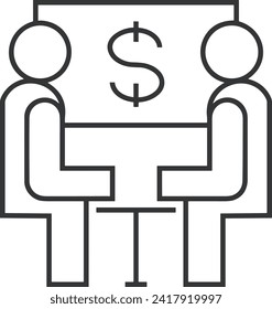 Imagen vectorial del símbolo del dinero. Ilustración de la imagen de diseño de moneda