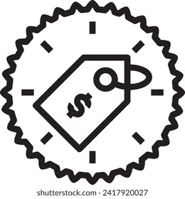 Imagen vectorial del símbolo del dinero. Ilustración de la imagen de diseño de moneda