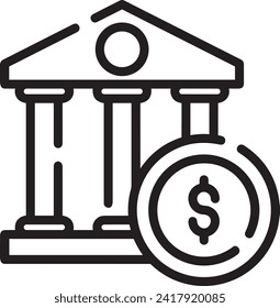 Imagen vectorial del símbolo del dinero. Ilustración de la imagen de diseño de moneda