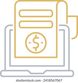 Imagen vectorial del símbolo del dinero. Ilustración de la imagen de diseño de moneda