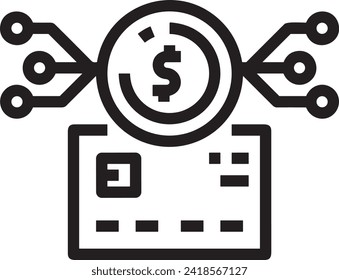 Money icon symbol vector image. Illustration of the currency design image