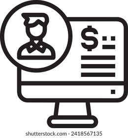Money icon symbol vector image. Illustration of the currency design image