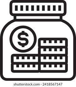 Money icon symbol vector image. Illustration of the currency design image
