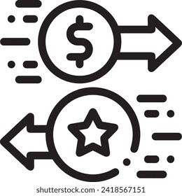 Imagen vectorial del símbolo del dinero. Ilustración de la imagen de diseño de moneda