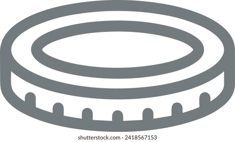Imagen vectorial del símbolo del dinero. Ilustración de la imagen de diseño de moneda