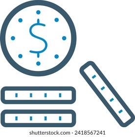 Geldsymbol, Vektorbild. Illustration des Devisendesign-Bildes
