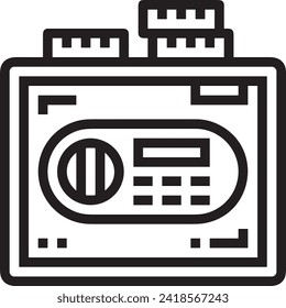 Imagen vectorial del símbolo del dinero. Ilustración de la imagen de diseño de moneda