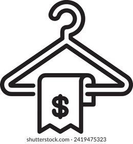 Money icon symbol vector image. Illustration of the currency design image