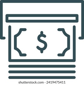 Money icon symbol vector image. Illustration of the currency design image
