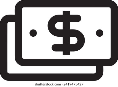 Money icon symbol vector image. Illustration of the currency design image