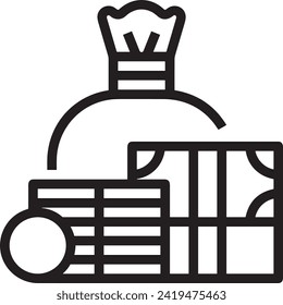 Money icon symbol vector image. Illustration of the currency design image