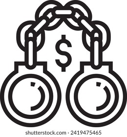 Imagen vectorial del símbolo del dinero. Ilustración de la imagen de diseño de moneda