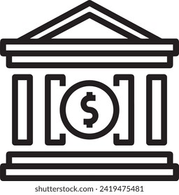 Imagen vectorial del símbolo del dinero. Ilustración de la imagen de diseño de moneda