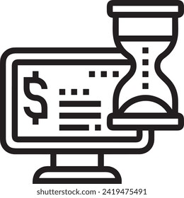 Money icon symbol vector image. Illustration of the currency design image