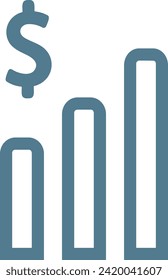 Money icon symbol vector image. Illustration of the currency design image