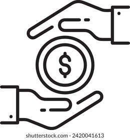 Money icon symbol vector image. Illustration of the currency design image