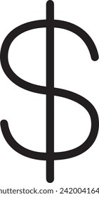 Money icon symbol vector image. Illustration of the currency design image